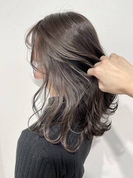 インスヘアー 垂水店(INCE HAIR)の写真/【ハイライト(ハーフ)+カラー+TR¥9300~】“遊び心”をプラスして,誰にもマネできない『私だけ』のStyleに♪