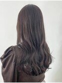 グレージュカラーグレーベージュレイヤーロング美髪_ba490291