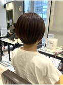 丸みショート　アプリコットカラー　【銀座】福田