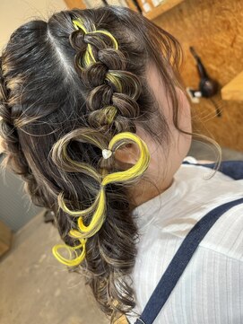 ブランカ バイ リッカ(Blanca by Ricca) サイド編み込みハートテールセット