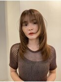 小顔効果◎ロングレイヤー