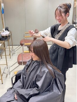 ナイン(nine,s)の写真/お客様のお悩みを丁寧にカウンセリング。透明感溢れるツヤ髪を叶えます! トレンドのボブスタイルも得意です