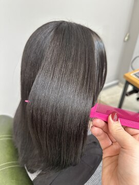 ヘアーアンドビューティーザ エフ(Hair Beauty the F) *艶髪_髪質改善カラー_ダークグレー_m149