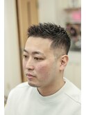 ベリーショートアップバングスタイル