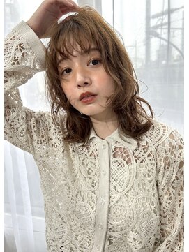 リベルテ(Liberte) ブリーチ無しハニーベージュ/髪質改善カラー/レイヤーカット