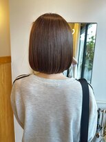 スリーオオテマエ(three. Otemae) 【three】ミニボブ×ベージュ[女性専用サロン]