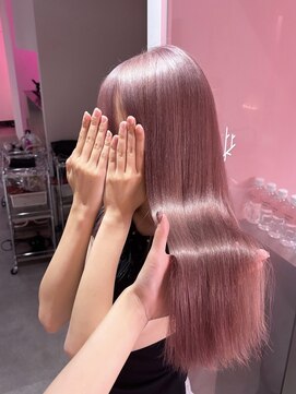 ダズリングディア(Dazzling Deer) ピンク/ピンクベージュ/ロング/ハイトーン/ストレート