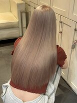 ベレーザ 渋谷(BELEZA)&nbsp;17193ホワイトブロンドグレーブラウン全頭ブリーチダブルカラー