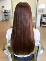 マップデザイン(map design)&nbsp;ロング ブラウンカラー 髪質改善 ストレート 20代 30代 艶髪