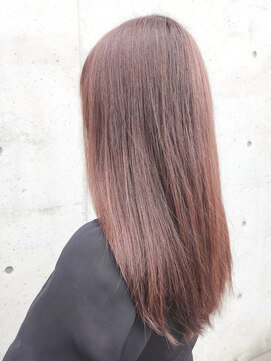 アミックス ヘアワークス 本店(AMIX hair works) ロング×透け感ベージュカラー