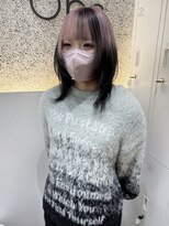 オプス 大名店(Ops)&nbsp;☆やっぱりこれ！ホワイトピンク×ブラック×ミディアムレイヤー