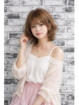 リアン(Lien) スモーキーベージュ×レイヤーボブ