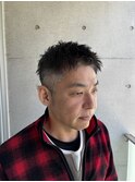 無造作フェードショート