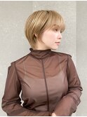 ハンサムショート/丸みショートボブ/20代30代40代50代/顔周り