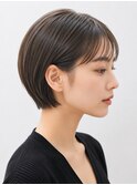 札幌/髪質改善/グレージュカラー×横顔美人マッシュショート