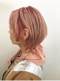 ticro大石-逆グラデーションwhitepink