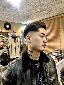 バーバーエレン 中野新橋店(BARBER ellen) サイドグラデーション/スリークショート/かき上げ/中野新橋