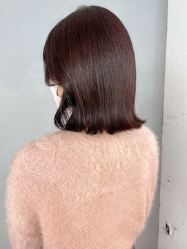 アイティーバイアルバム 下北沢店(IT by ALBUM) ロブピンクブラウン_アースカラーくびれヘアツートン_ba377382