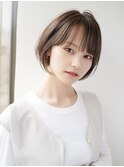 大人かわいい小顔耳かけ黒髪ショート20代30代40代2023