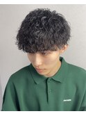 波巻きパーマ/マッシュ