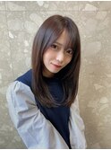 ナチュラルロングレイヤーストレート