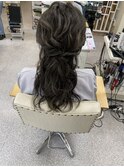 ハーフアップ、ヘアアレンジ、編み込み