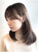 イメチェン/似合わせカット/フルバング/レッドブラウン/柏