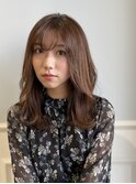 大人可愛いミディアムレイヤー髪質改善20代30代40代ハイライト