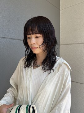 ヘアーアイストゥーレ(HAIR ICI TRE) ミディアムパーマ　ゆるふわパーマ　担当東川内遥