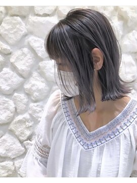 ルア モアナ バイ ヘッドライト 小田原2号店(Lua Moana by HEADLIGHT) #外はねボブ#グレーアッシュ#髪質改善