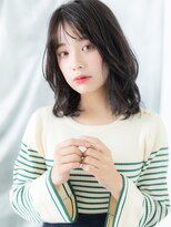 ドクターズサロン LAB 小山店&nbsp;暗髪ニュアンスカラーくせ毛風ボブディm小山20代30代40代