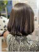 ヘルシースタイルレイヤーボブ30代40代50代ブルーグレージュ#139