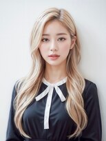 リノ 金山(Rino)&nbsp;デザインカラー/レイヤーカット/ウェットヘア/オリーブベージュ