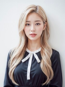 リノ 金山(Rino) デザインカラー/レイヤーカット/ウェットヘア/オリーブベージュ