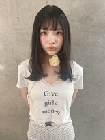 ペレ 梅田(PELE)&nbsp;前髪/アンブレラカラー/こなれミディ/イメチェン/ウェーブパーマ