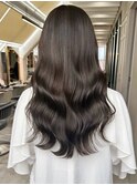 メルティカラー似合わせカットウェーブミディアム髪質改善韓国