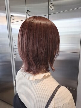 オーガニック リブ 川越(organic+live) ピンクグレープフルーツ透明感抜群こなれ大人可愛いピンクへア