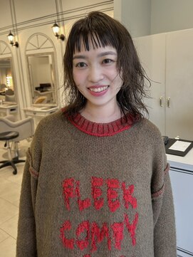 モードケイズエクラ(MODE K's Eclat) ウルフパーマ　ハッシュカット