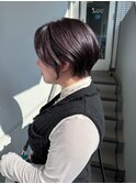 ラベンダーグレージュ×くびれショート