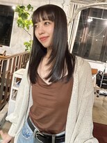 リジェール 金山店 暗髪/レイヤー/ダークグレー/ストレート/韓国/金山/REJOUIR