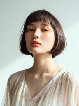 シェル 立川(shell) くびレイヤーエモージュグレージュカラーくびれショート【立川】