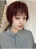ショートパーマ/ニュアンスパーマ/顔周りレイヤー/小顔ヘア