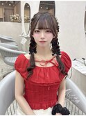 ☆ぽこぽこ編みおろしツインテール☆【hina/新宿】