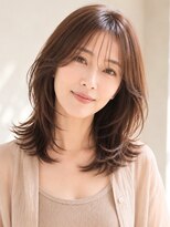 ヘアケアサロン シェーン(hair care salon Schon)&nbsp;レイヤーミディ/ミディアム/顔まわりレイヤー/髪質改善/艶髪