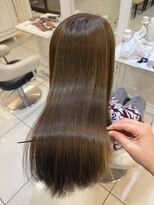 アッシュ 西荻窪店(Ash) 〈ツヤ映えカラー〉カット+ワンカラーで明るめオリーブブラウン