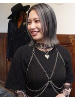 グッドフェローズ キタホリエ(GoodFellas kitahorie)&nbsp;透明感ハイトーンレイヤーボブで小顔見せブリーチデザインカラー