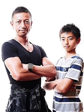 ビードロ 下北沢 おしゃれボウズな父&ショートなジュニア