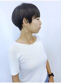 【morio池袋】かっこいいヘルシー黒髪マッシュショート♪