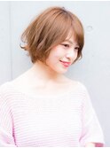 イエローベージュボブ