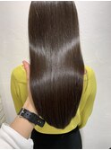 髪質改善イルミナカラーストレート艶髪ハイトーンカラー